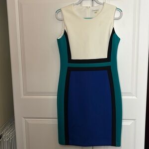 Colorblock Sleeveless Dress